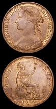 London Coins : A157 : Lot 2926 : Pennies (2) 1876H Narrow date Freeman 89 dies 8+K GEF with traces of lustre, Ex-Tennants 11/10/2006 ...