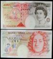 London Coins : A157 : Lot 50 : Kentfield (2) &pound;50 B377 & &pound;10 B369, matching very low serial numbers with special pre...