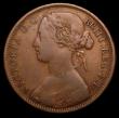 London Coins : A157 : Lot 767 : Mint Error - Mis-Strike Obverse Brockage Penny Victoria Bun Head, Obverse 6 , Fine