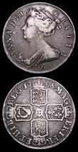 London Coins : A158 : Lot 2262 : Halfcrowns (2) 1707E SEXTO ESC 573 Bright NVF, 1708E ESC 576 NF, Ex-Lockdales 24/1/2010 Lot 164