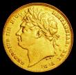 London Coins : A158 : Lot 2647 : Sovereign 1821 Marsh 5 Fine/Good Fine Ex-Jewellery with a mount have been removed from the top