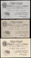 London Coins : A159 : Lot 1471 : Ten Pounds Peppiatt (3) B242 German Operation Bernhard forgeries WW2 dated 17th December 1935 series...