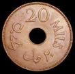 London Coins : A159 : Lot 2123 : Palestine 20 Mils 1944 Bronze KM#5a NEF with some contact marks and edge nicks, Rare