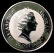 London Coins : A159 : Lot 222 : Australia 30 Dollars 1992 1 Kilo Silver Kookaburra KM#178 nFDC to FDC in capsule
