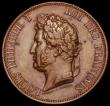 London Coins : A159 : Lot 3095 : France 10 Centimes 1839 Essai in bronze, Reverse 1839 Londres in two lines, weight 15.88 grammes, Ga...