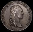 London Coins : A159 : Lot 3149 : German States - Saxony-Albertine Thaler 1813 SGH KM#1061 GVF/EF with a flan flaw at 1 o'clock on the...