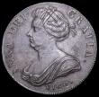 London Coins : A159 : Lot 683 : Crown 1703 VIGO as ESC 99 with R over lower R in TERTIO, NEF evenly toned with some adjustment marks
