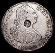 London Coins : A159 : Lot 742 : Dollar George III Countermarked oval stamp on Bolivia (Potosi) 8 Reales 1794 PTS ESC 131 countermark...
