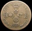 London Coins : A159 : Lot 757 : Farthing Charles II undated (c.1662) Pattern in copper as Peck 399 weighing 6.37 grammes,  Obverse C...