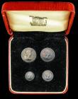 London Coins : A159 : Lot 934 : Maundy Set 1964 ESC 2581 UNC with matching grey tone, in a red square Maundy Money case