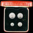 London Coins : A159 : Lot 936 : Maundy Set 1966 ESC 2583 UNC and lustrous with light toning, in a dated red square Maundy Money case