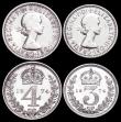 London Coins : A159 : Lot 943 : Maundy Set 1974 ESC 2591 A/UNC to UNC with some small toning areas