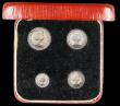 London Coins : A159 : Lot 950 : Maundy Set 1978 ESC 2595 UNC with some toning, the Twopence with a slightly uneven tone, in a dated ...