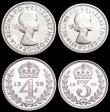 London Coins : A159 : Lot 976 : Maundy Set 1998 S.4211 UNC and lustrous, the Fourpence with some toning on the obverse