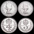 London Coins : A159 : Lot 986 : Maundy Set 2007 S.4211 UNC-nFDC and lustrous, the Threepence with a small tone spot