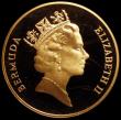 London Coins : A160 : Lot 1029 : Bermuda 100 Dollar 1992 Barcelona Olympic Games Gold Proof 47.54 grammes of 22 carat gold, KM#80 nFD...