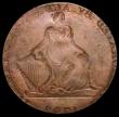 London Coins : A160 : Lot 1863 : Mint Error - Mis-Strike Ireland 18th Century Halfpenny Dublin - Camac Kyan and Camac 1792 Obverse br...