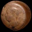 London Coins : A160 : Lot 1870 : Mint Error- Mis-Strike Portugal 200 Reis struck off-centre and double struck, off-metal in bronze be...