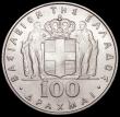 London Coins : A160 : Lot 3277 : Greece 100 Drachmai 1970 Revolution of 1967 KM#95 Lustrous UNC with small tone spots