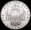 London Coins : A160 : Lot 3279 : Greece 100 Drachmai 1970 Revolution of 1967 KM#95 virtually BU