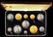 London Coins : A160 : Lot 841 : Victoria 1887 Golden Jubilee Currency Set (11 Coins) Gold Five Pounds to Threepence, Five Pounds VF,...