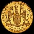 London Coins : A161 : Lot 1229 : India Madras Presidency Gold Mohur nd(1819) British East India Company KM421.3 Unc with prooflike fi...