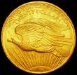 London Coins : A161 : Lot 1393 : USA Twenty Dollars 1908 Long Rays Breen 7365 UNC or near so with small rim nicks