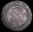 London Coins : A161 : Lot 1456 : Sixpence Charles I Group C, Oval Garnished Shield, CR above, S.2809, North 2238, Mintmark Plume, Goo...