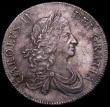 London Coins : A161 : Lot 1467 : Crown 1671 VICESIMO TERTIO ESC 43, Bull 386 EF with a pleasing underlying tone and some haymarking, ...