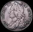London Coins : A161 : Lot 1718 : Halfcrown 1743 U for V in GEORGIVS ESC 603A, Bull 1684 Fine, the reverse slightly better