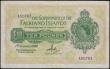 London Coins : A161 : Lot 273 : Falkland Islands 10 Pounds dated 1st January 1982, scarcest date for this note, series A50763, portr...