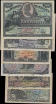 London Coins : A161 : Lot 444 : Spain (6), 100 Pesetas, 50 Pesetas & 25 Pesetas all dated 1906, (Pick57, Pick58 & Pick59), 1...