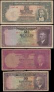 London Coins : A161 : Lot 453 : Turkey Central Bank (4), 2 1/2 Lirasi issued 1939, scarce early issue, (Pick126), some dirt, small p...