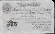 London Coins : A162 : Lot 110 : Nairne Five Pounds B208bf issued 8th April 1915, scarce MANCHESTER branch note, series 73/T 15415, l...
