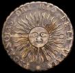 London Coins : A162 : Lot 1114 : Argentina Provincias Del Rio De La Plata 4 Soles 1815 PTS FL Potosi Mint KM#13 Toned NVF/GF, seldom ...