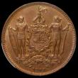 London Coins : A162 : Lot 1129 : British North Borneo One Cent 1907H KM#2 Toned UNC, in a PCGS holder and graded MS63 BN
