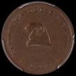 London Coins : A162 : Lot 1156 : El Salvador Centavo 1892 KM#108 UNC toned in a PCGS holder and graded MS64 BN