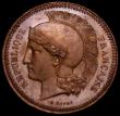 London Coins : A162 : Lot 1157 : France 10 Centimes 1848 Copper Essai Piefort 30mm diameter by E.Rogat, Obverse Head left, helmeted i...