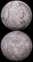 London Coins : A162 : Lot 1160 : France Ecu (2) 1709 Rennes Mint, mintmark 9 KM#386.23 Fine, 1711L Bayonne Mint KM#386.10 VG/Fine, bo...