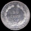 London Coins : A162 : Lot 1163 : French Indo-China 20 Cents 1900A KM#10, Lec-202 Lustrous UNC and choice, in a PCGS holder and graded...