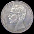 London Coins : A162 : Lot 1165 : German Atates - Schaumburg-Lippe Thaler 1865B KM#47 Lustrous UNC with prooflike fields and hints of ...