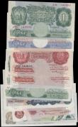 London Coins : A162 : Lot 119 : Bank of England (13), Catterns 1 Pound, Peppiatt 1 Pound & 10 Shillings WW2 issues, Peppiatt 10 ...