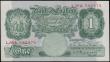 London Coins : A162 : Lot 123 : Peppiatt 1 Pound B239 issued 1934 scarce LAST RUN series L39A 586475, (Pick363c), good EF and very r...
