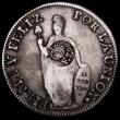 London Coins : A162 : Lot 1259 : Philippines 8 Reales Countermarked Coinage, Crowned F.7.0 on host coin Peru 8 Reales 1831 Lima Mint,...
