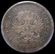 London Coins : A162 : Lot 1268 : Russia Poltina (1/2 Rouble) 1859 Y24 Bit-97 Small Crown Prooflike and choice Unc with a rich tone an...