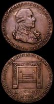 London Coins : A162 : Lot 1296 : USA (2) Halfpenny 1795 Grate, for Clark & Harris, Large Buttons, Breen 1271, diagonal edge reedi...