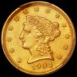 London Coins : A162 : Lot 1298 : USA 2 1/2 Dollars 1904 Breen 6325 in a PCGS holder and graded PCGS - Altered Surfaces - UNC Details