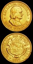 London Coins : A162 : Lot 1315 : World Gold (3) Costa Rica 10 Colones 1897 KM#140 NVF/VF with some edge nicks, Japan 5 Yen Year 30 (1...