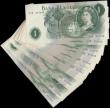 London Coins : A162 : Lot 142 : O'Brien 1 Pound (30) B281 issued 1960, a consecutively numbered run of 30 notes series Y18 0712...