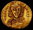 London Coins : A162 : Lot 1559 : Byzantine Constantine IV (AD 668-685) gold solidus. Weighs 4.46 grams. Beardless bust, three quarter...